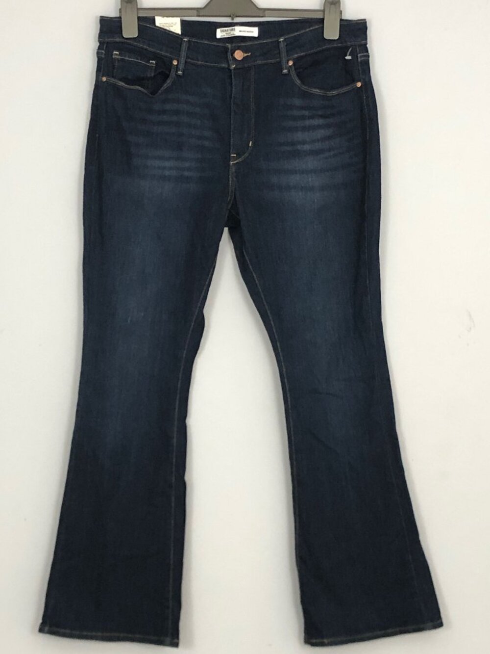 Levis Mid-Rise Bootcut Blue Jeans Womens 14S W32 L30 Dark Wash Denim Stretch NWT